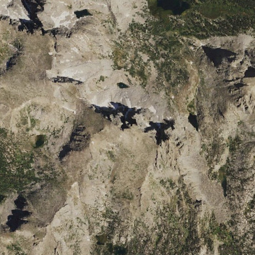 Aerial imagery of Warrior Peaks, WY