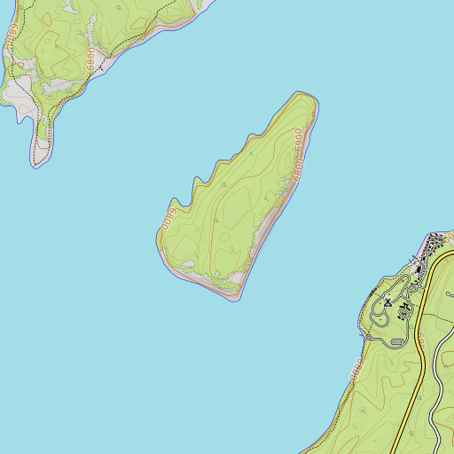OpenTopoMap map of Donoho Point, WY