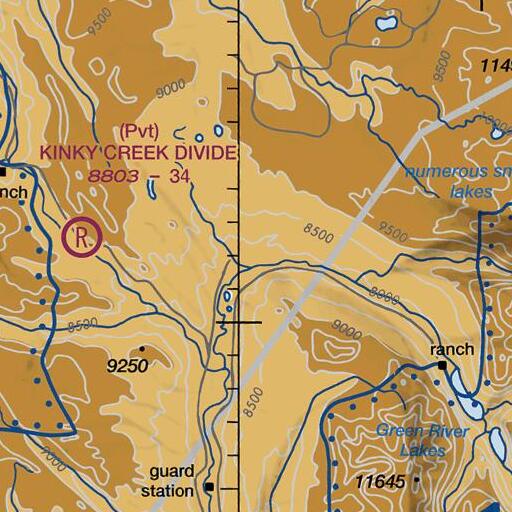 FAA VFR chart of Big Bend, WY