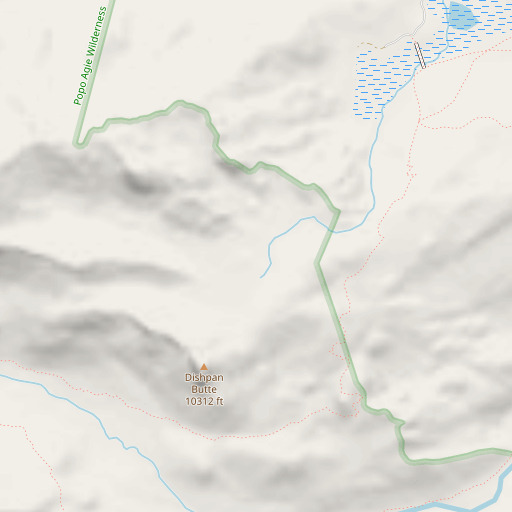 OpenStreetMap map of Twin Parks, WY