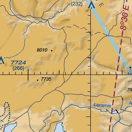 FAA VFR chart of Sid Number 1 Dam, WY