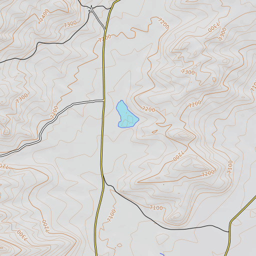 OpenTopoMap map of Sid Number 1 Dam, WY
