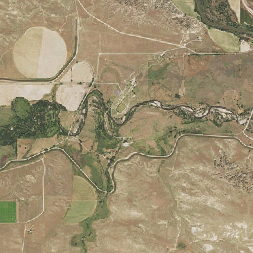 Aerial imagery of Deer Creek, WY