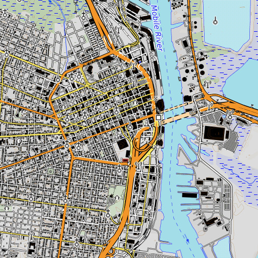 OpenTopoMap map of NEW-AM (Mobile), AL