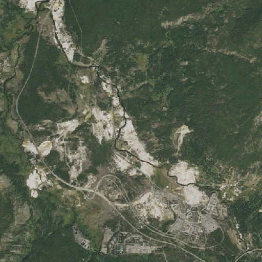Aerial imagery of Beauty Pool, WY