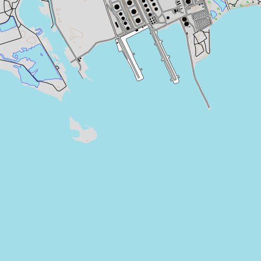 OpenTopoMap map of Long Reef, VI