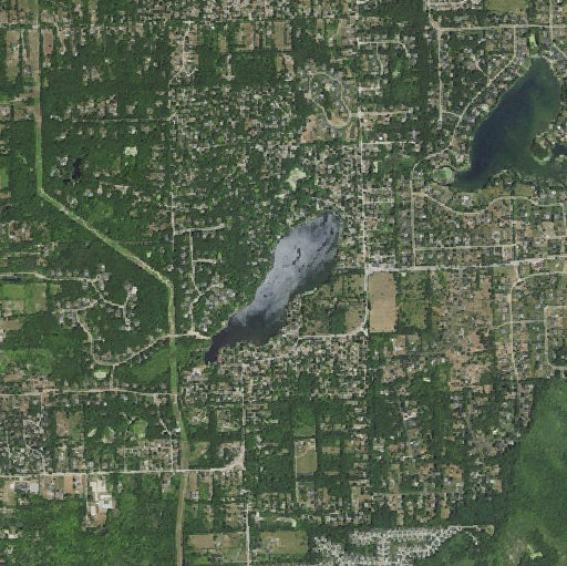 Aerial imagery of Walters Lake, MI