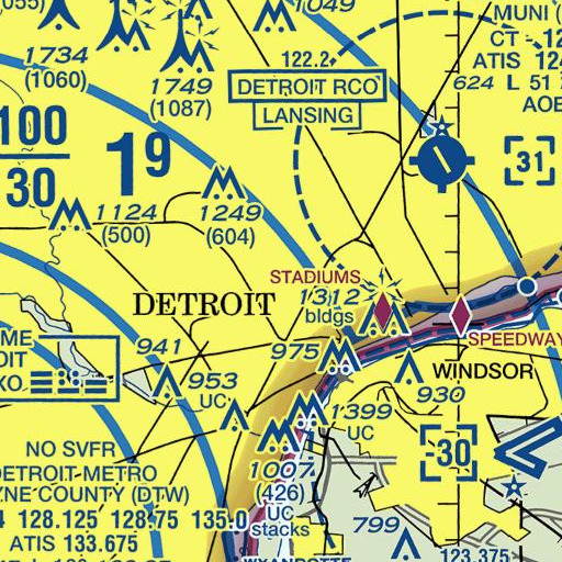 FAA VFR chart of Wingert School, MI