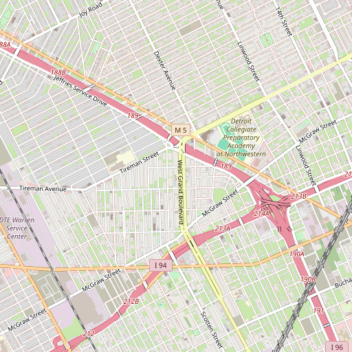 OpenStreetMap map of Wingert School, MI