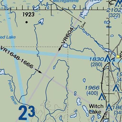 FAA VFR chart of Leonard Creek, MI