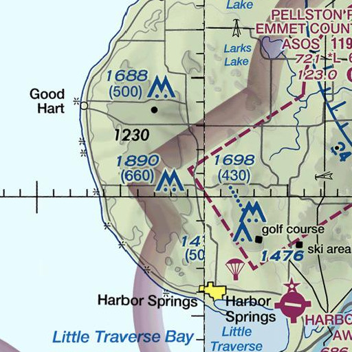 FAA VFR chart of Morris Spring, MI
