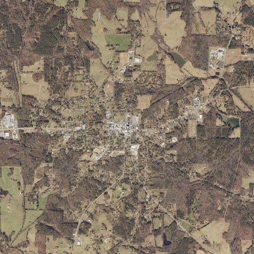 Aerial imagery of Clay County Courthouse, AL