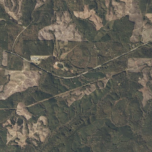 Aerial imagery of Graphite (historical), AL