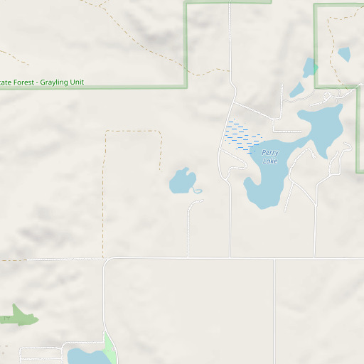 OpenStreetMap map of Horseshoe Lake, MI