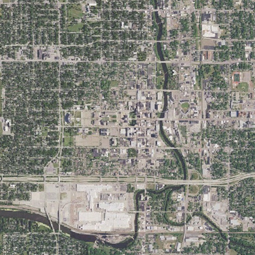 Aerial imagery of Lansing, MI