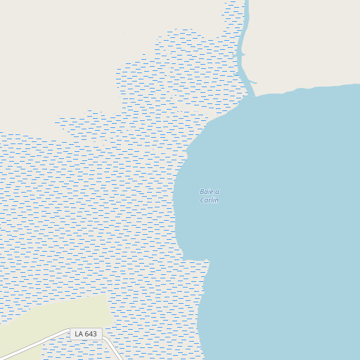 OpenStreetMap map of Ti Bayou, LA