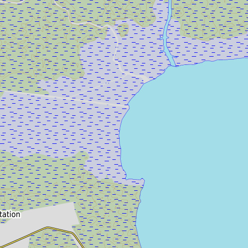 OpenTopoMap map of Ti Bayou, LA