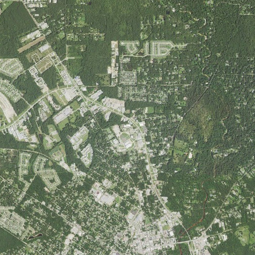 Aerial imagery of E E Lyon Elementary School, LA