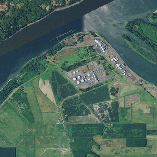 Aerial imagery of Beaver Generating Plant, OR