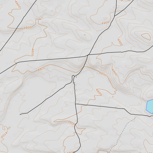 OpenTopoMap map of Gulch Place, OR