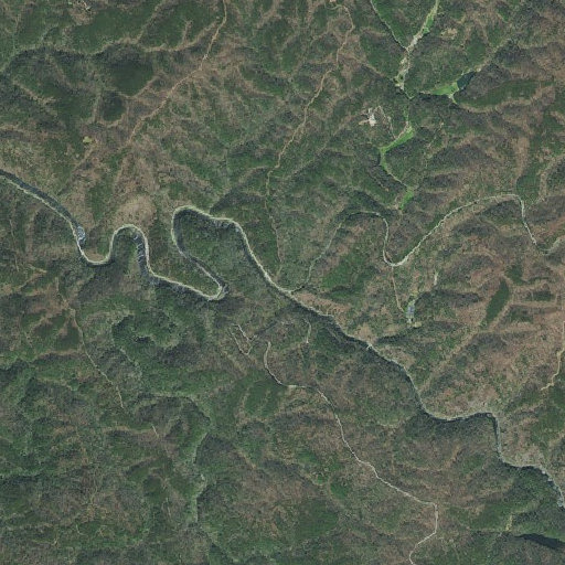 Aerial imagery of Roberts Branch, TN