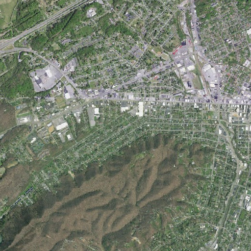 Aerial imagery of Rosemont School, TN