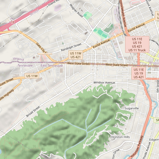 OpenStreetMap map of Rosemont School, TN