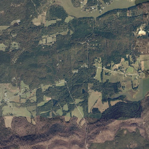 Aerial imagery of Oldham Chapel, AL