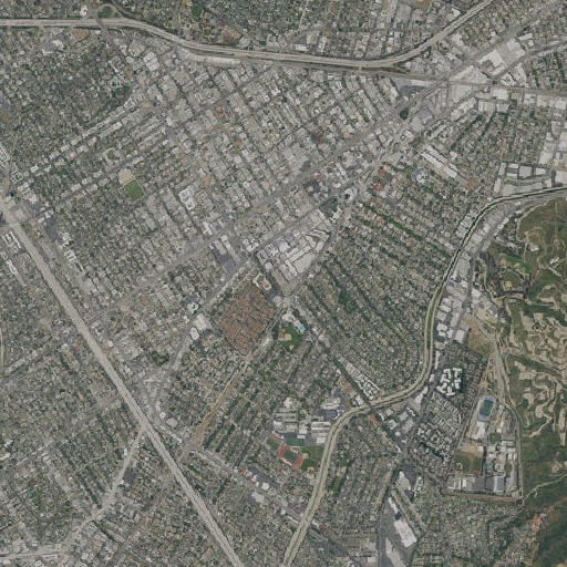 Aerial imagery of MGM Studios, CA
