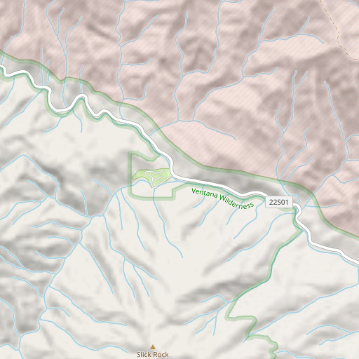 OpenStreetMap map of Negro Fork Nacimiento River, CA