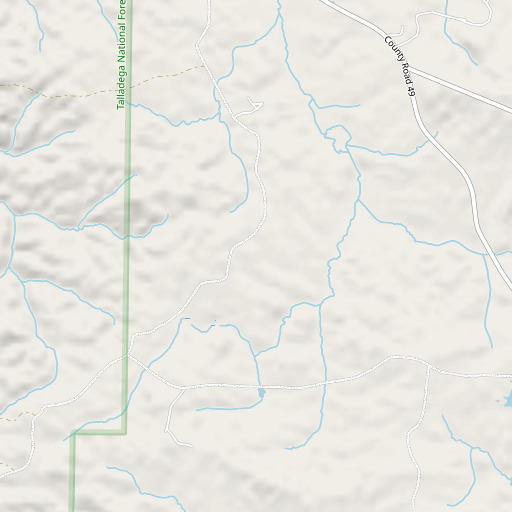 OpenStreetMap map of Fruithurst Division, AL