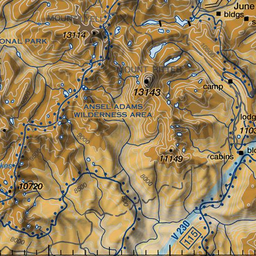 FAA VFR chart of Hemlock Crossing, CA