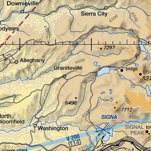 FAA VFR chart of Marsh Mill, CA