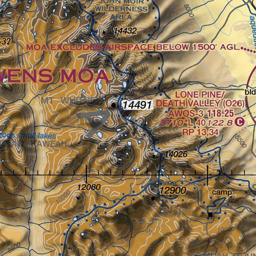 FAA VFR chart of Mount McAdie, CA