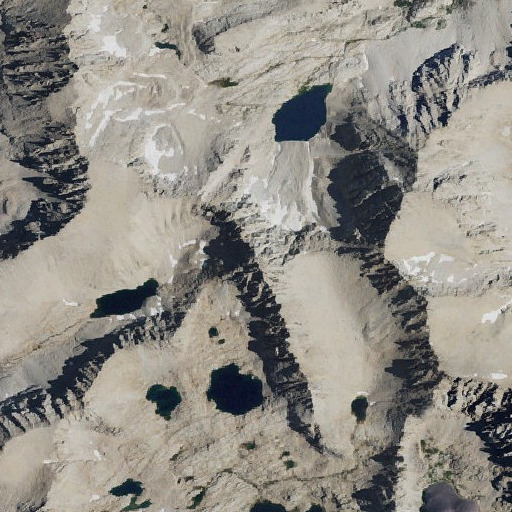 Aerial imagery of Mount McAdie, CA