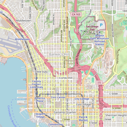OpenStreetMap map of Marston Point, CA