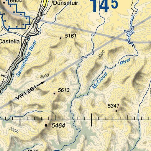 FAA VFR chart of Peterson Flat, CA