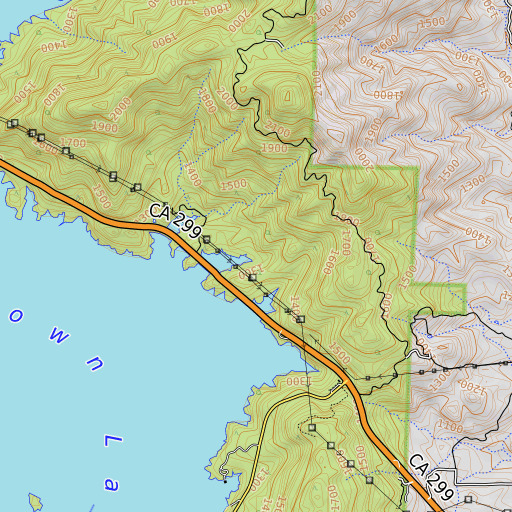 OpenTopoMap map of Sunshine Mine, CA