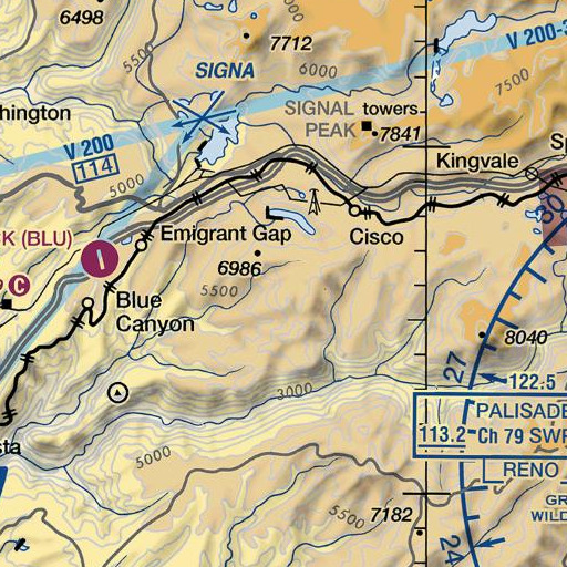 FAA VFR chart of Quartz Mountain, CA