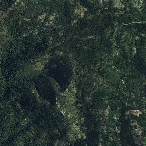 Aerial imagery of Quartz Mountain, CA