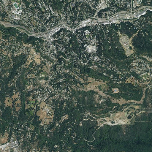 Aerial imagery of KWWN-FM (Placerville), CA