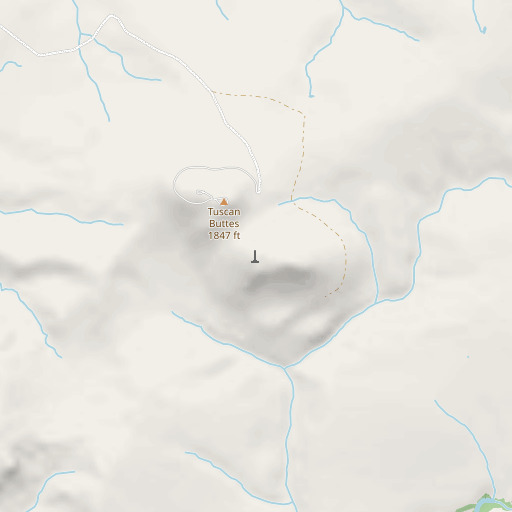 OpenStreetMap map of KFXS-FM (Red Bluff), CA