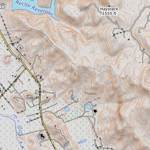 OpenTopoMap map of KVYN-FM (St. Helena), CA