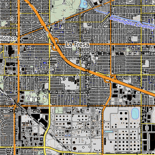 OpenTopoMap map of KNHS-FM (Torrance), CA