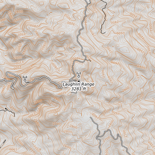 OpenTopoMap map of KUKI-FM (Ukiah), CA