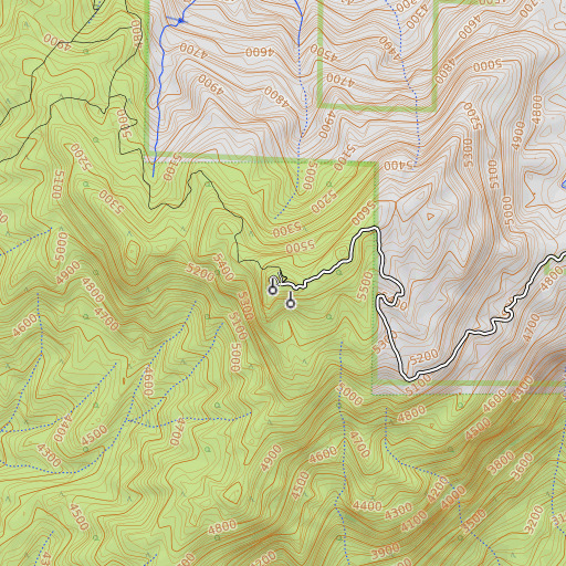 OpenTopoMap map of KDUV-FM (Visalia), CA