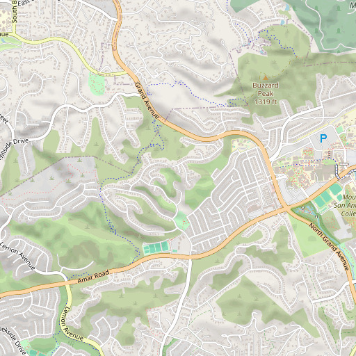 OpenStreetMap map of KSAK-FM (Walnut), CA