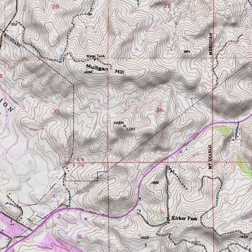 USGS 24K topo map of KKISFM-FM (Walnut Creek), CA