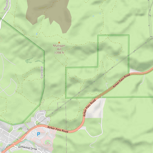 OpenStreetMap map of KKISFM-FM (Walnut Creek), CA