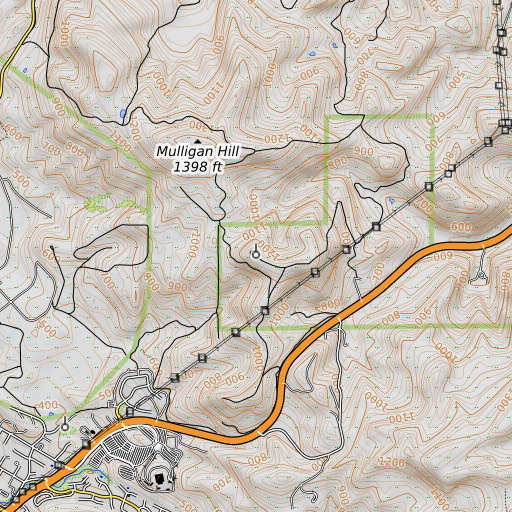 OpenTopoMap map of KKISFM-FM (Walnut Creek), CA